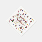 Winterfreude Serviette (Ecke)