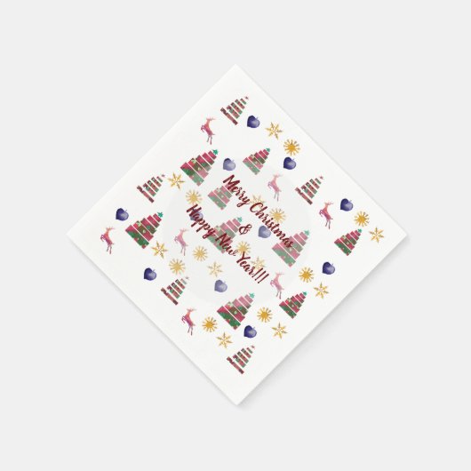 Winterfreude Serviette (Ecke)