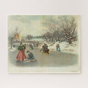 Winterfreuden im Central Park Puzzle