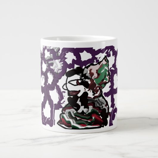 Winterfreudigkeit Jumbo-Tasse (Vorderseite)