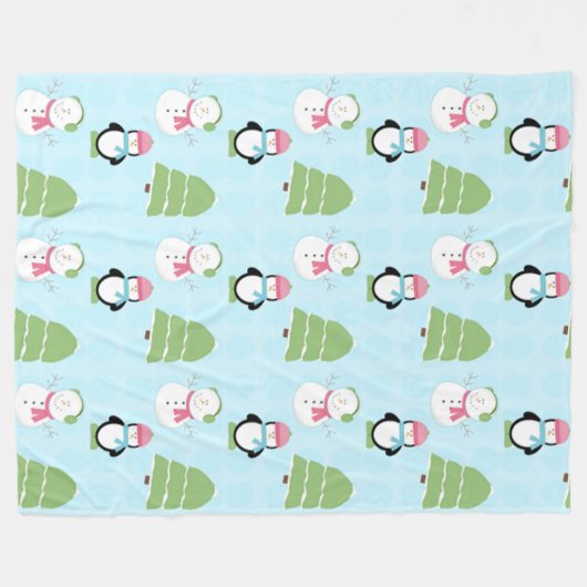 Winterfreunde Fleecedecke (Vorderseite (Horizontal))