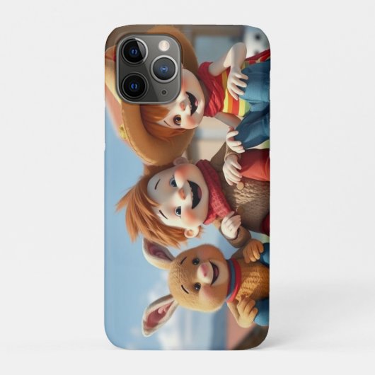 Winterfreunde im Glück Case-Mate iPhone Hülle (Rückseite)