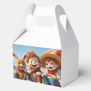 Winterfreunde im Glück Geschenkschachtel