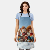 Winterfreunde im Glück Schürze (Getragen)