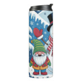 Winterfreunde im Wunderland Thermosbecher (Nach links gedreht)