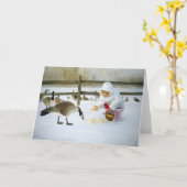 Winterfreunde Karte (Gelbe Blume)