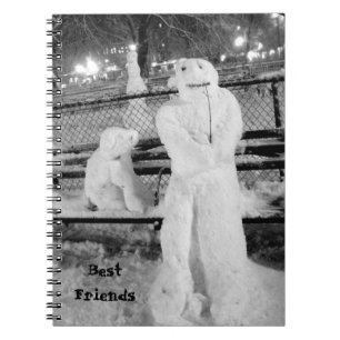 'Winterfreunde' Notizbuch/Journal Notizblock