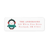 Winterfreunde Pinguin Rücksendeadresse (Vorne)