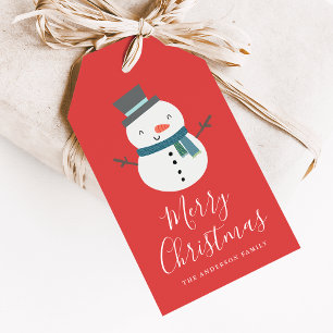 Winterfreunde Snowman Holiday Geschenkanhänger