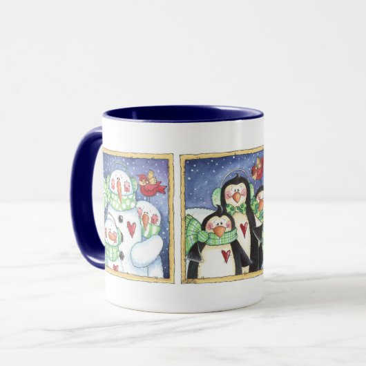 Winterfreunde Tasse (Vorderseite Links)