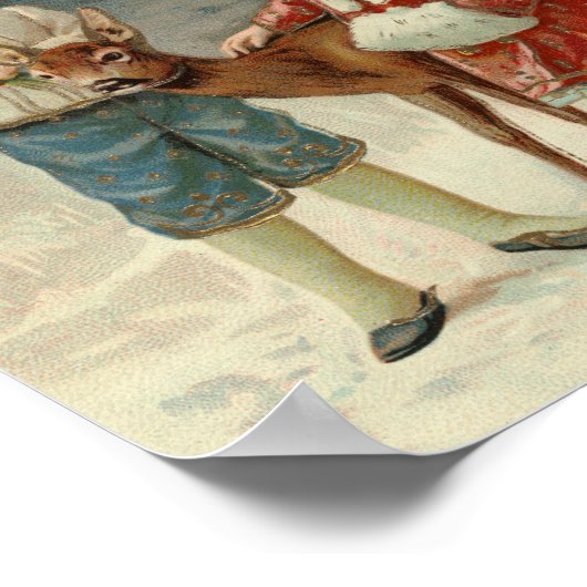 Winterfreunde | Weihnachten Poster (Ecke)