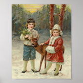 Winterfreunde | Weihnachten Poster (Vorne)