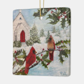Winterfrieden Keramikornament (Links)