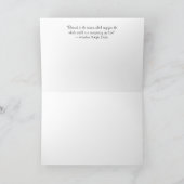 Winterfriedkarte Feiertagskarte (Innenseite)