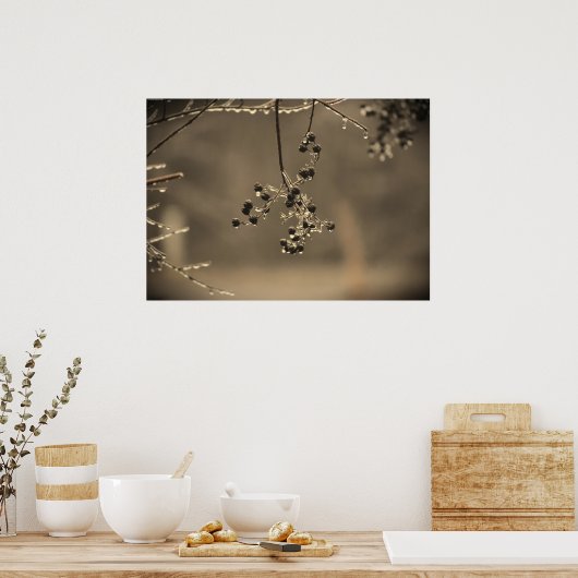 Winterfrieren, Poster (Küche)