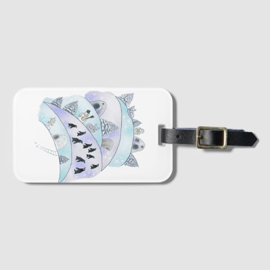 Winterfrisch  gepäckanhänger (Vorderseite (Horizontal))