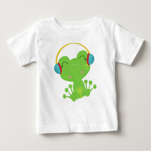 Winterfrosch, Niedlicher Frosch, Grüner Frosch, Oh Baby T-shirt