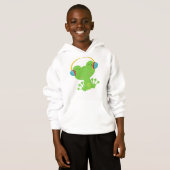 Winterfrosch, Niedlicher Frosch, Grüner Frosch, Oh Hoodie (Vorne ganz)