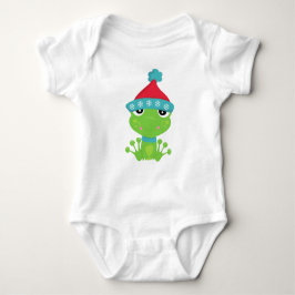 Winterfrosch, Niedlicher Frosch, Grüner Frosch, Sc Baby Strampler