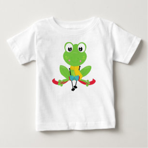 Winterfrosch, Niedlicher Frosch, Grüner Frosch, Sk Baby T-shirt