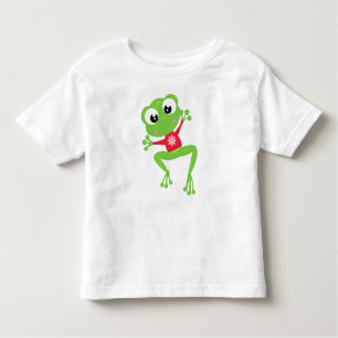 Winterfrosch, Niedlicher Frosch, Grüner Frosch, Sw Kleinkind T-shirt