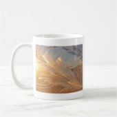 Winterfrost auf Glas Kaffeetasse (Links)