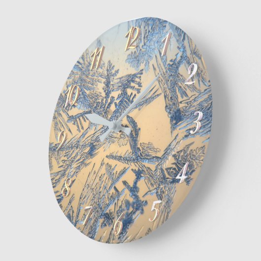 Winterfrost Große Wanduhr (Winkel)