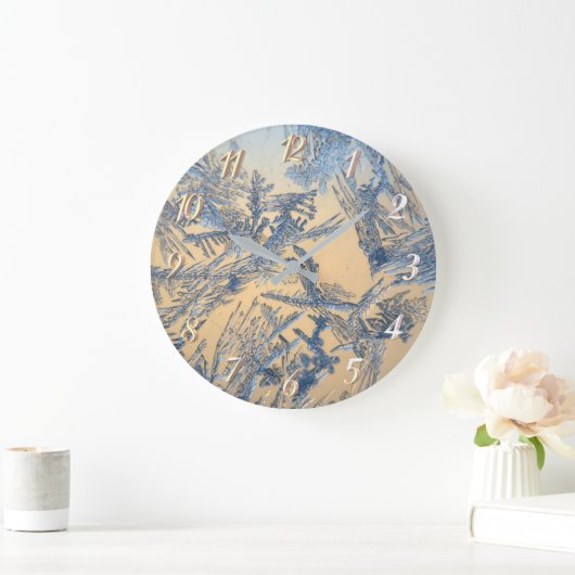 Winterfrost Große Wanduhr (Zuhause)