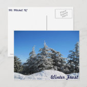 Winterfrost Postkarte (Vorne/Hinten)