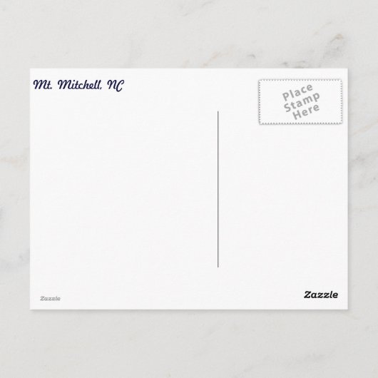 Winterfrost Postkarte (Rückseite)