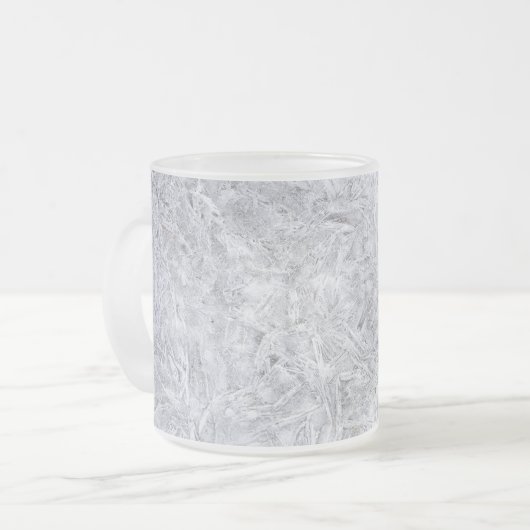 Winterfrost-Tasse Mattglastasse (Vorderseite Links)