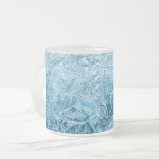 Winterfrost-Tasse Mattglastasse (Vorderseite Links)