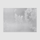 Winterfrost und Schneeflocken Silvery Gray Seidenpapier (Vorderseite)