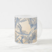 Winterfrosteis Silber Gold Mattglastasse (VorderseiteRechts)