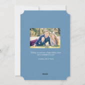 Winterfrostferienfotokarte Feiertagskarte (Rückseite)