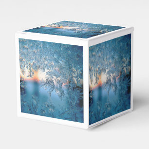 Winterfrostglasfenster Geschenkschachtel