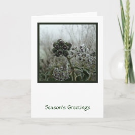 Winterfrostkarte Feiertagskarte