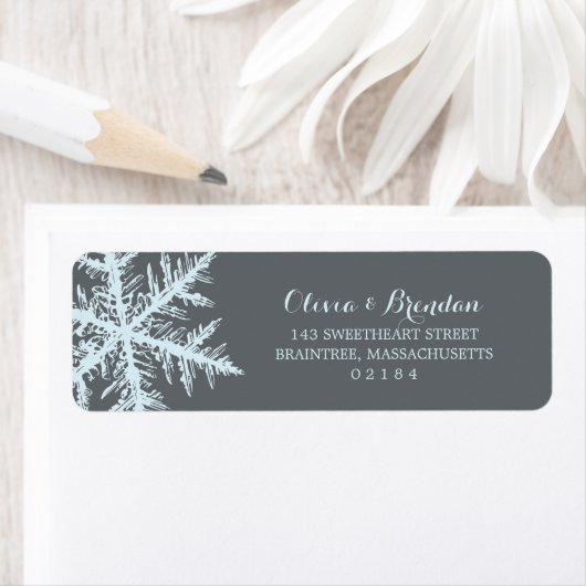 Winterfrostschneeflocken | RÜCKSENDEADRESSE (Insitu)