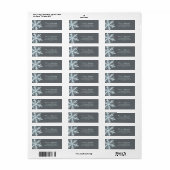 Winterfrostschneeflocken | RÜCKSENDEADRESSE (Vorne)