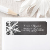 Winterfrostschneeflocken Rücksendeadresse Chalkboa (Insitu)