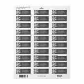 Winterfrostschneeflocken Rücksendeadresse Chalkboa (Vorne)