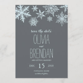Winterfrostschneeflocken | SAVE THE DATE