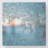 Winterfroststein-Untersetzer Steinuntersetzer (Vorderseite)