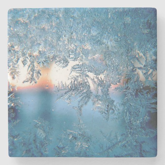 Winterfroststein-Untersetzer Steinuntersetzer (Vorderseite)