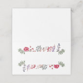 Winterfrüchte & Blätter Platzkarte (Außenseite Aufgefaltet)