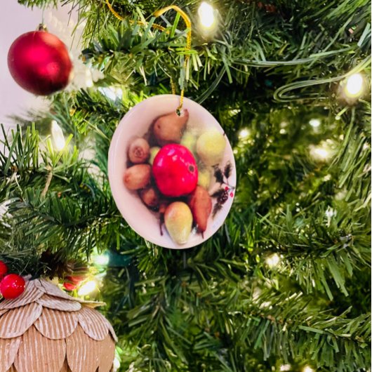 Winterfrüchte - Keramik Ornament