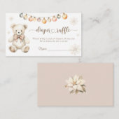 Winterfrühstück abwarten Baby Dusche Windelpreisra Begleitkarte (Vorne/Hinten)