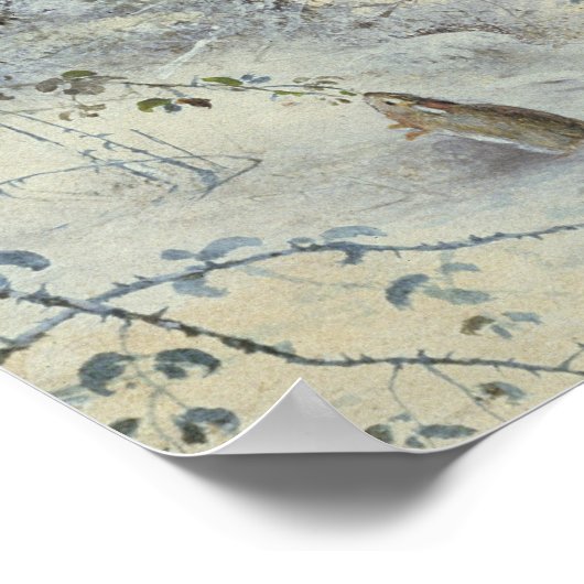 Winterfrühstück Poster (Ecke)