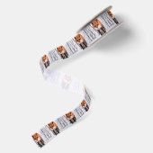Winterfuchs-Packpapier, Waldgeschenkverpackung Satinband (Rückseite)