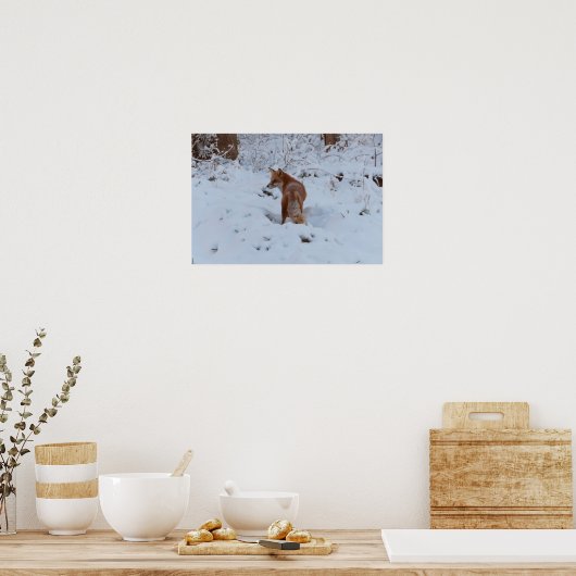 Winterfuchs Poster (Küche)